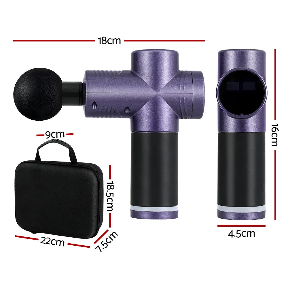 30-Speed Massage Gun 4 Heads, High-Torque Motor - Everfit