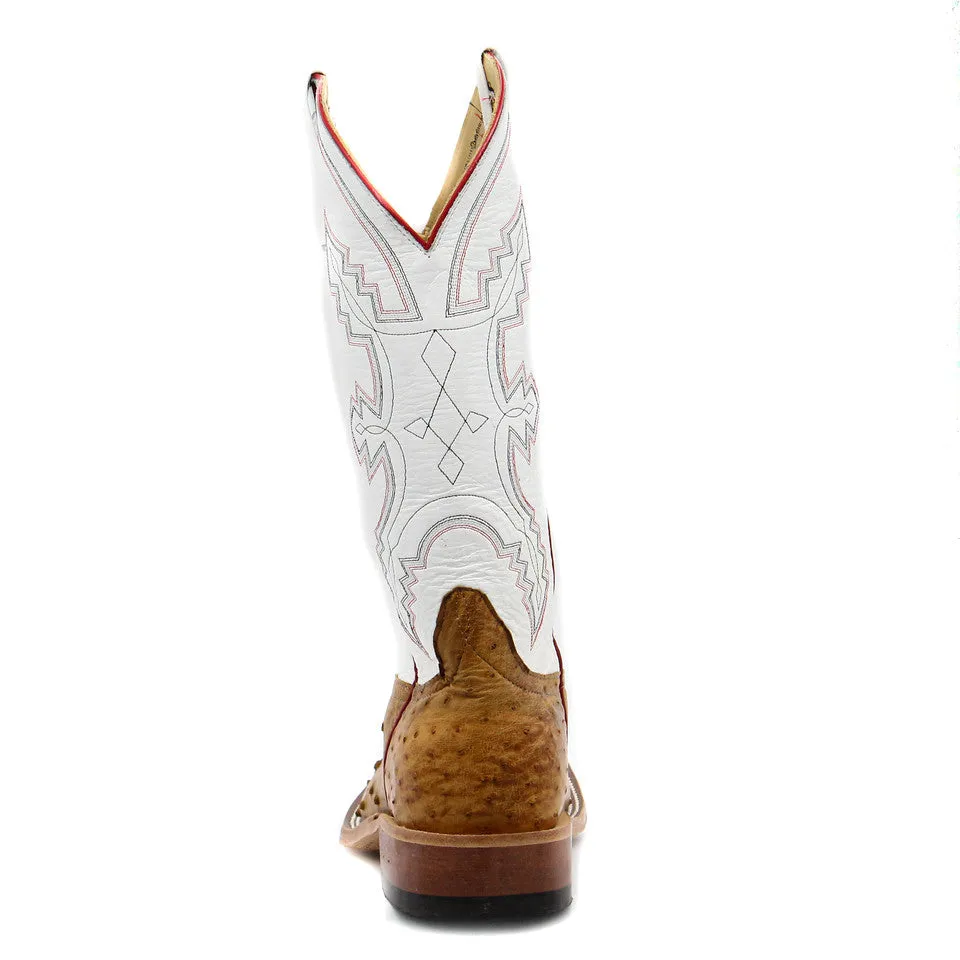 Anderson Bean Texas Tech Exclusive Umber Bruciato Full Quill Ostrich Men's Boot