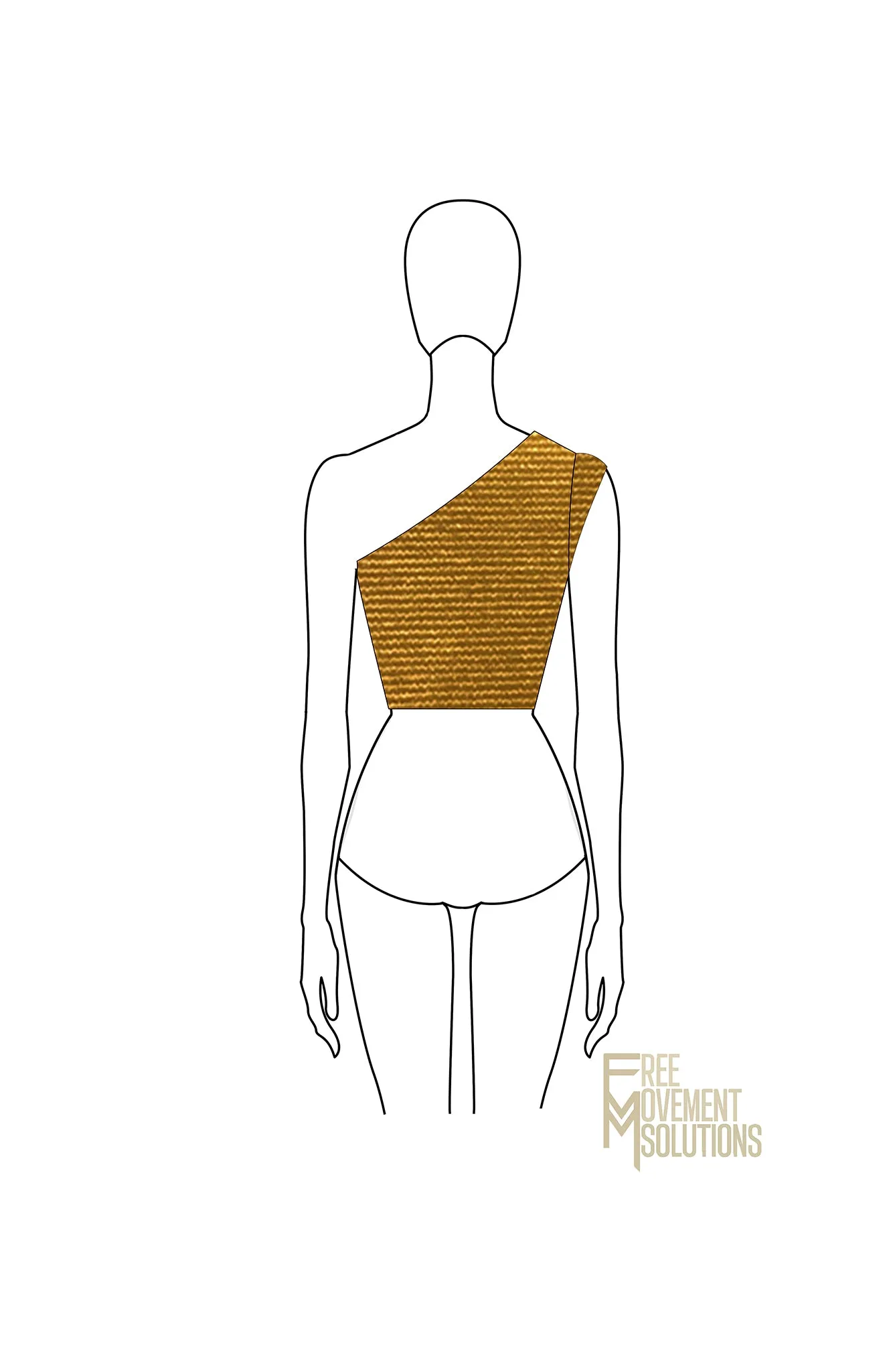 Couture Cap Sleeve Toga Top