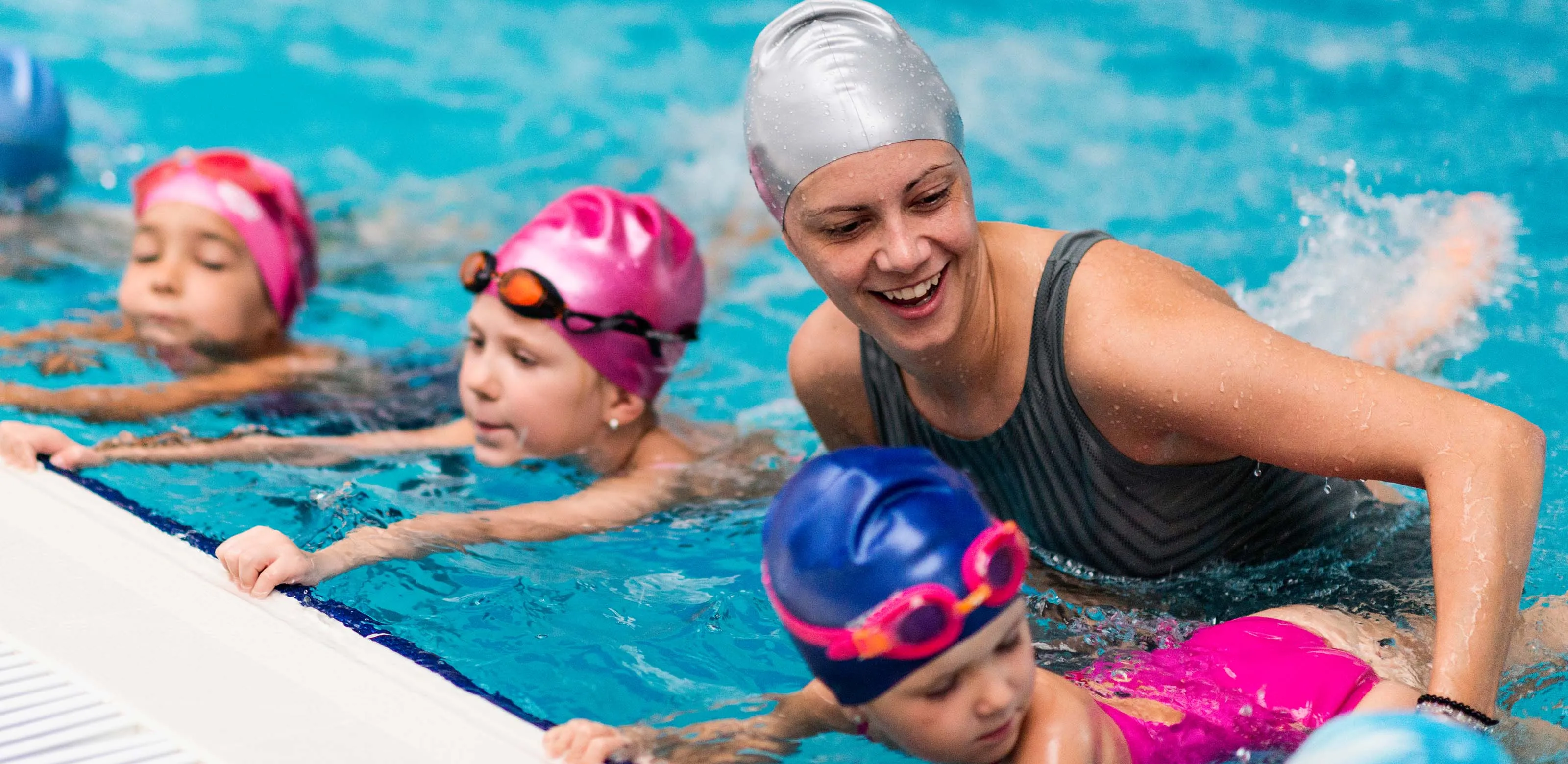 Fancydresswale Swimming Set for Kids with Swimming Goggles, Cap and Swim Ring, Random Colors and Design; Suitable of 3-6 Years