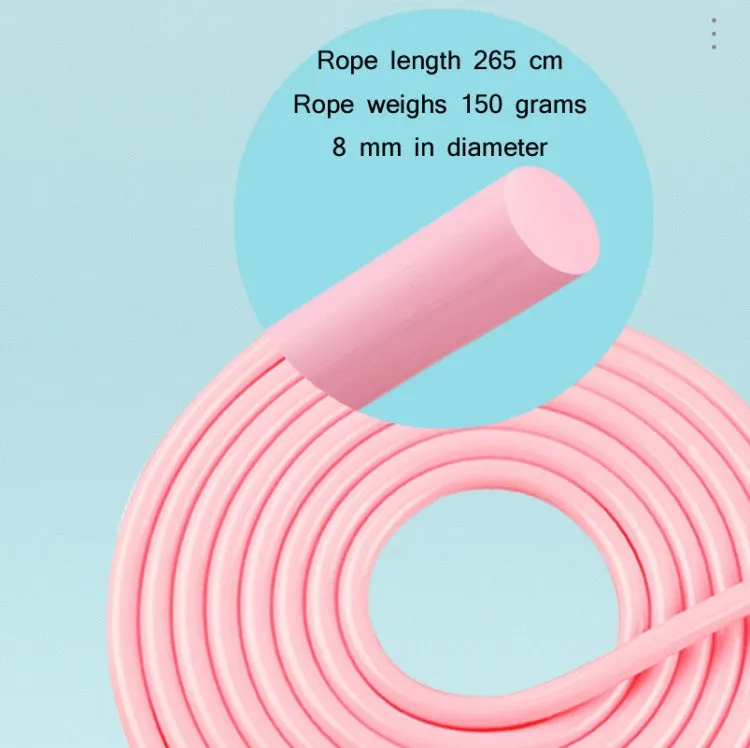 Fitness Fat Burning Exercise Cordless Skipping Rope with Weight Ball(Cherry Pink   Long Rope)