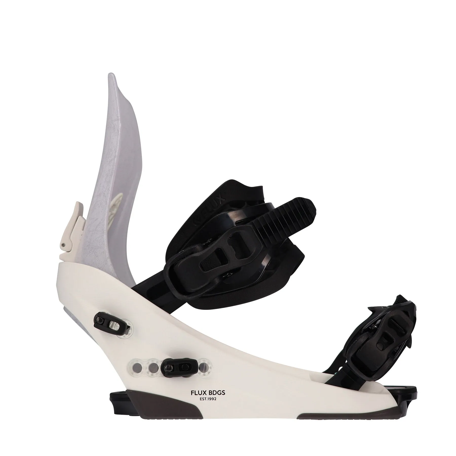 Flux CV Snowboard Bindings Mens White