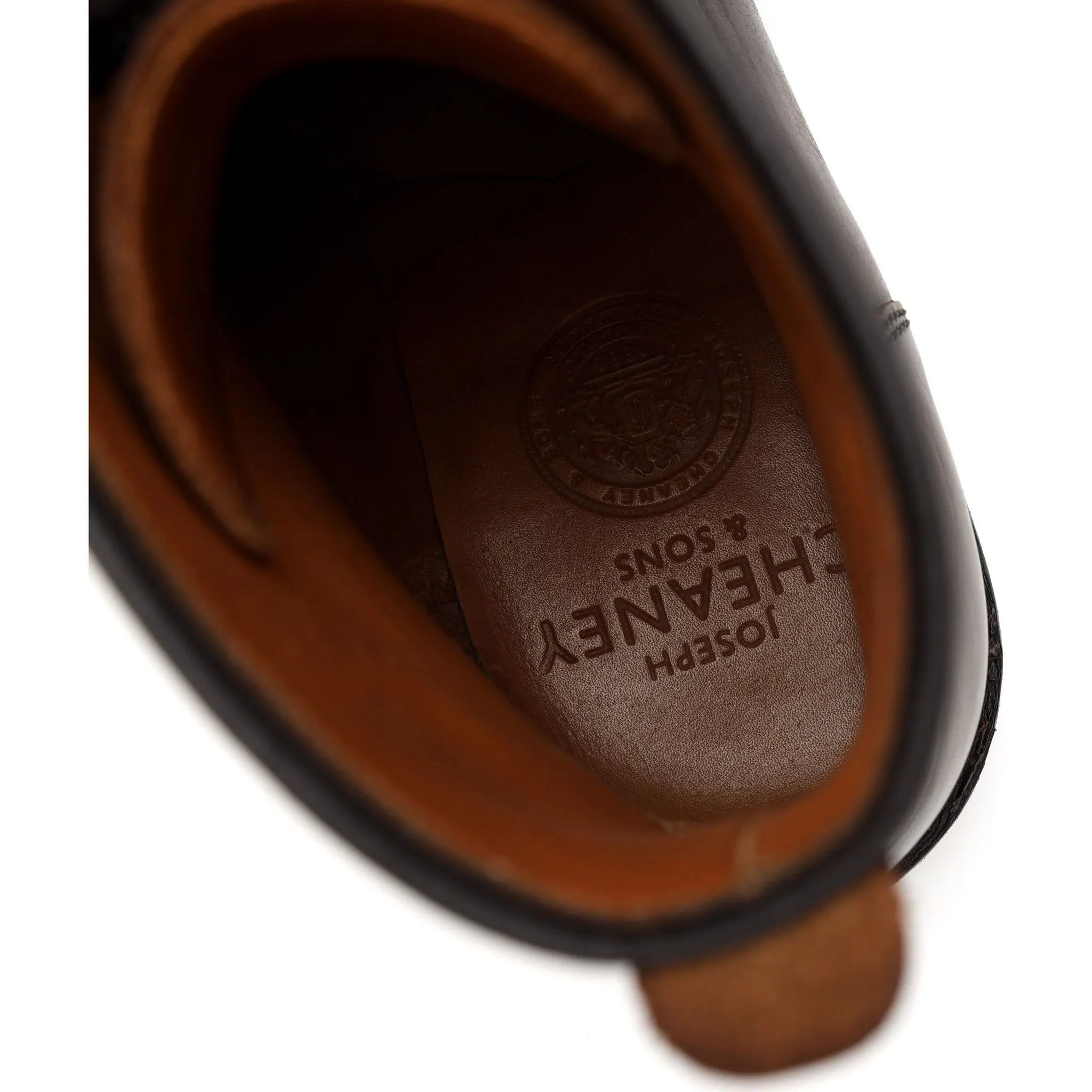 'Gateshead' Brown Leather Apron Boots UK 6 F