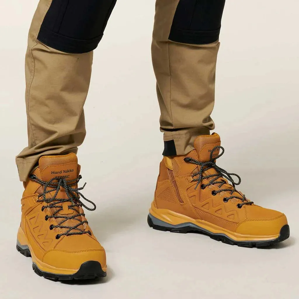 Hard Yakka Atomic Hybrid Lace Up & Side Zip Safety Boot (Y60280)