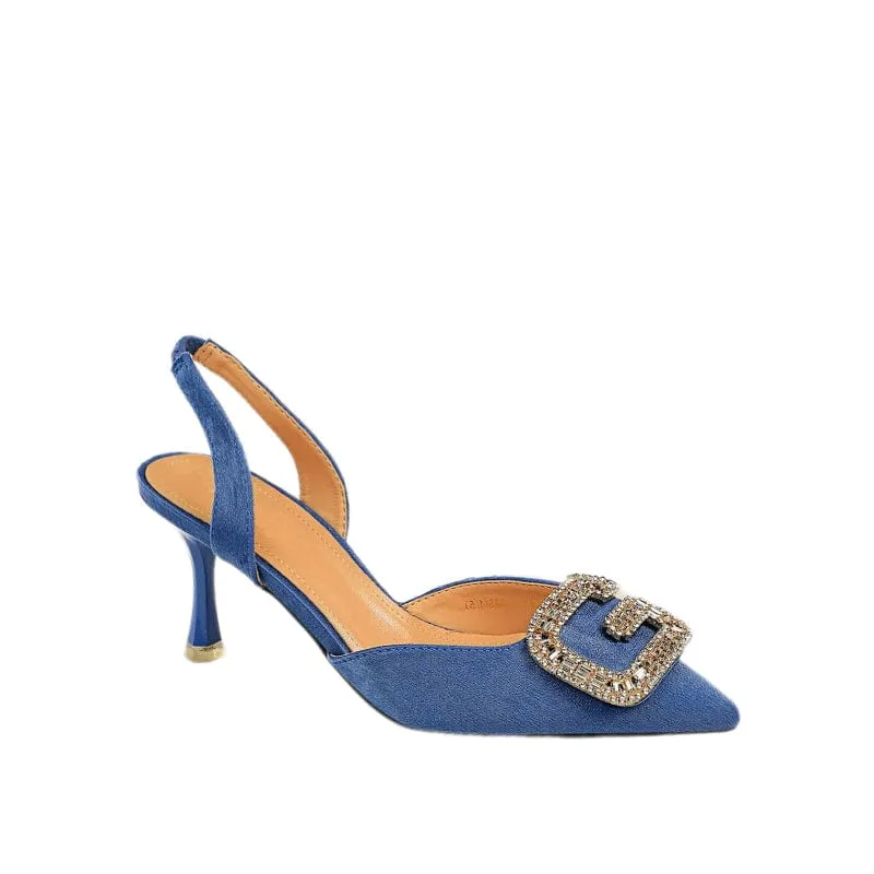 Jewelled Point Toe Pumps