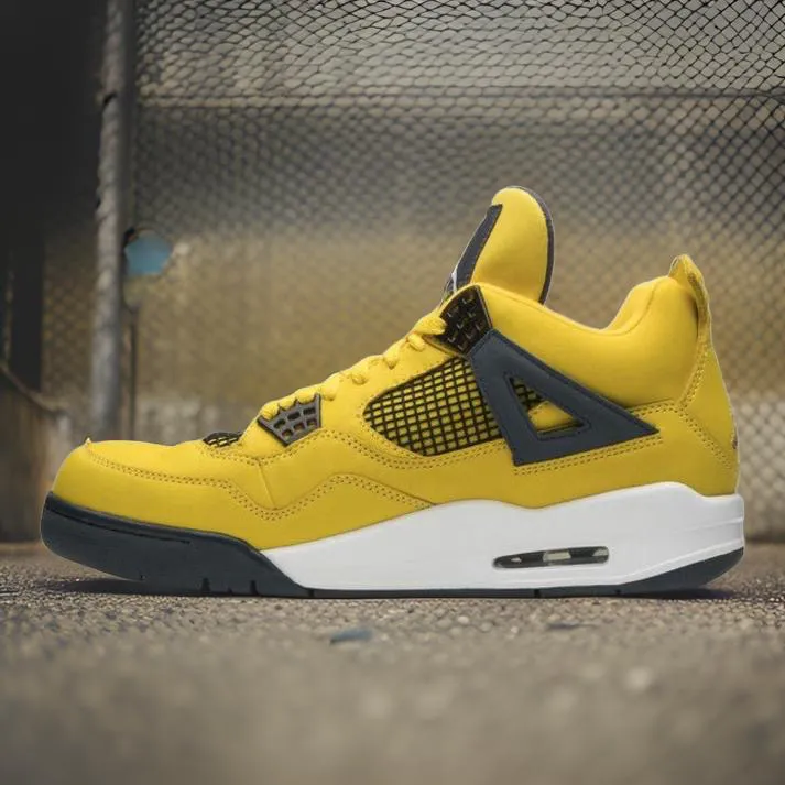 JORDAN 4 ~Yellow Lightning~ basketball sneakers ~Size 13~ (Men’s)