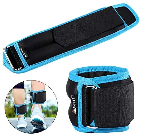 KUYOU Ankle Weights 1 Pair 2.2lbs -6.6 lbs