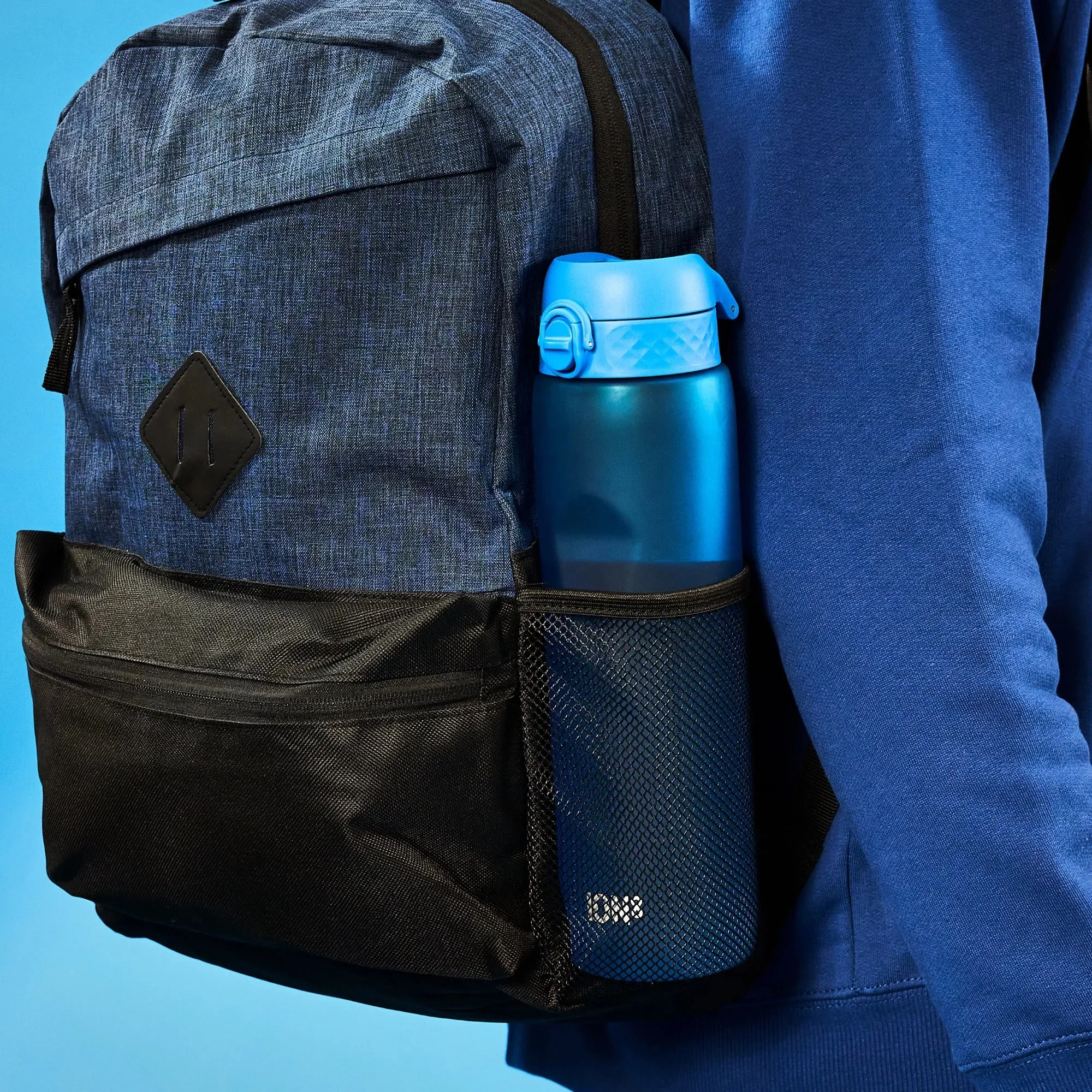 Leak Proof 1 litre Water Bottle, Recyclon, Blue