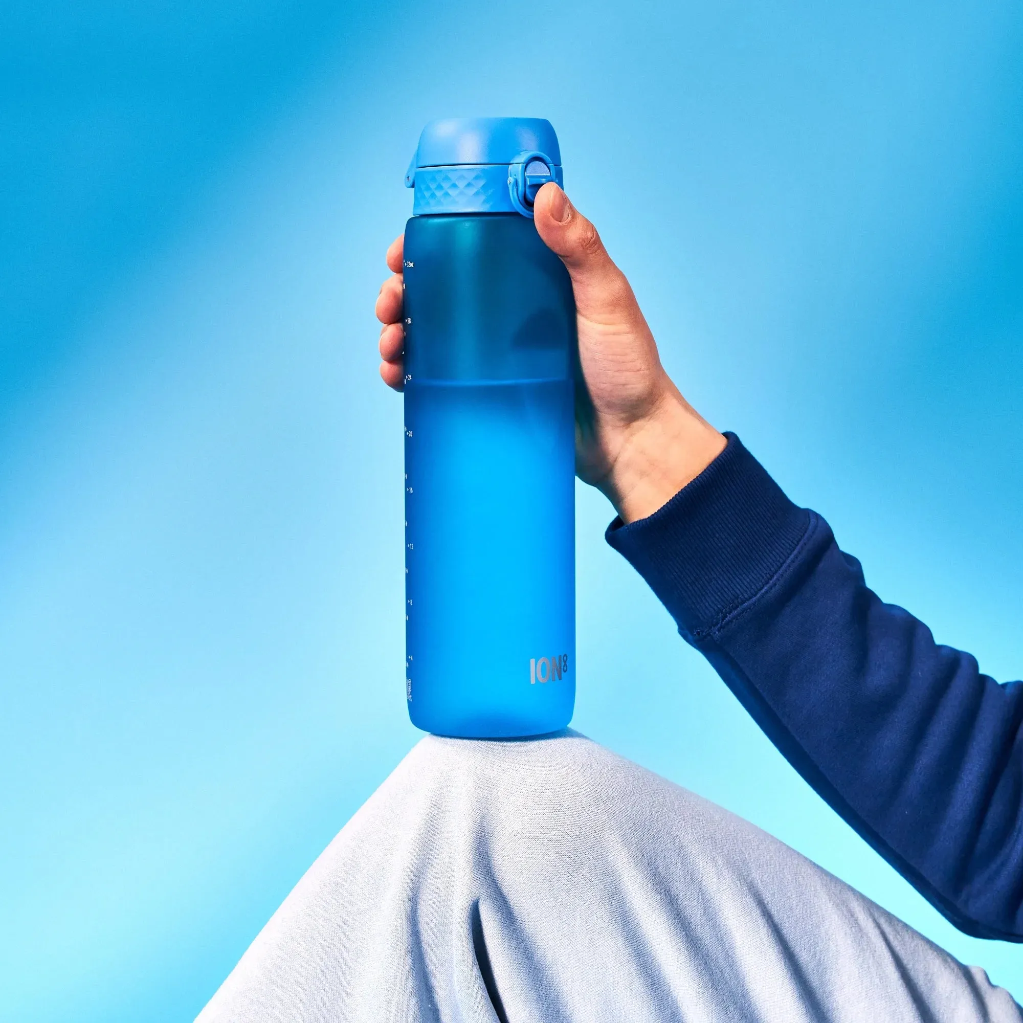Leak Proof 1 litre Water Bottle, Recyclon, Blue