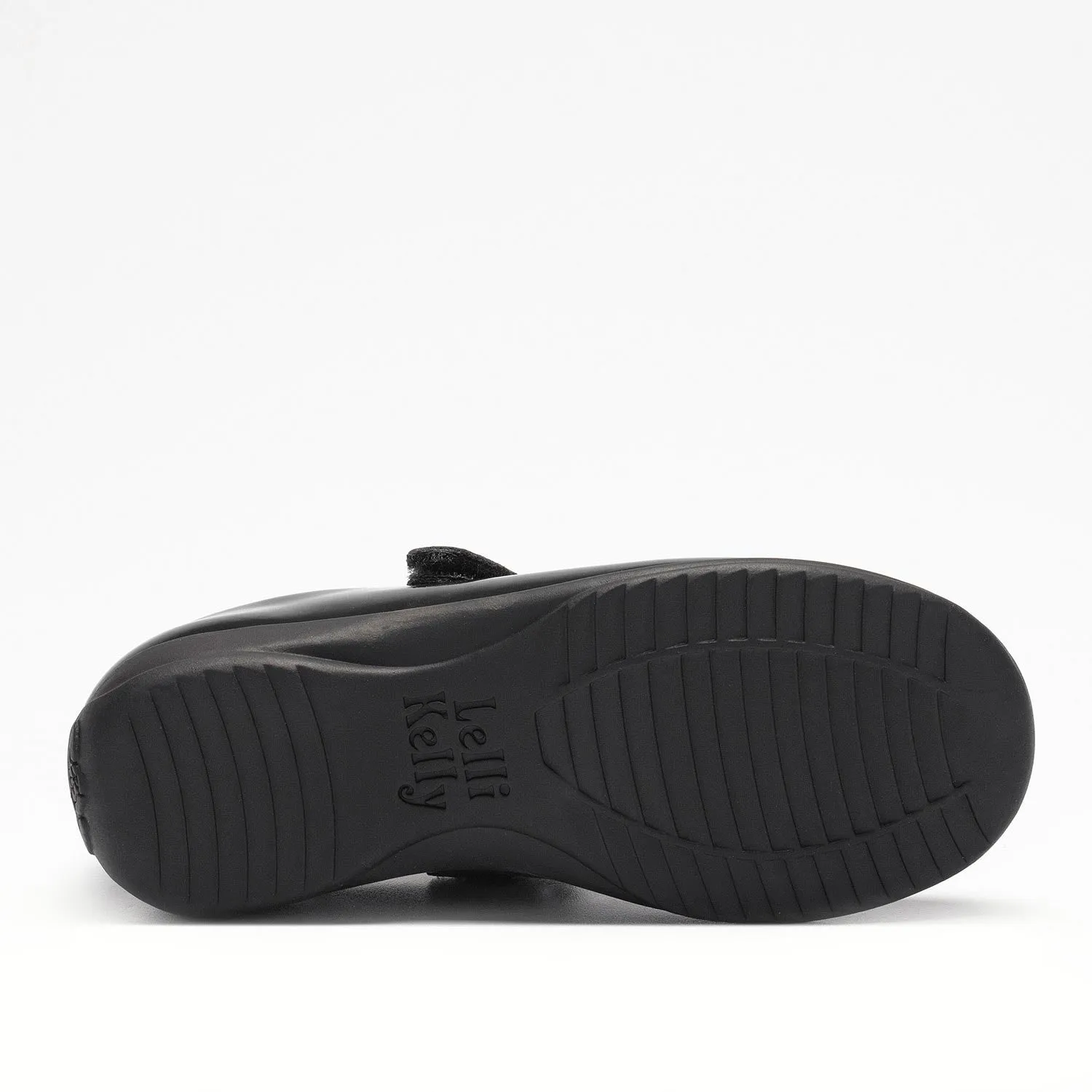 Lelli Kelly Luna Butterfly Girls Black Patent School Shoe