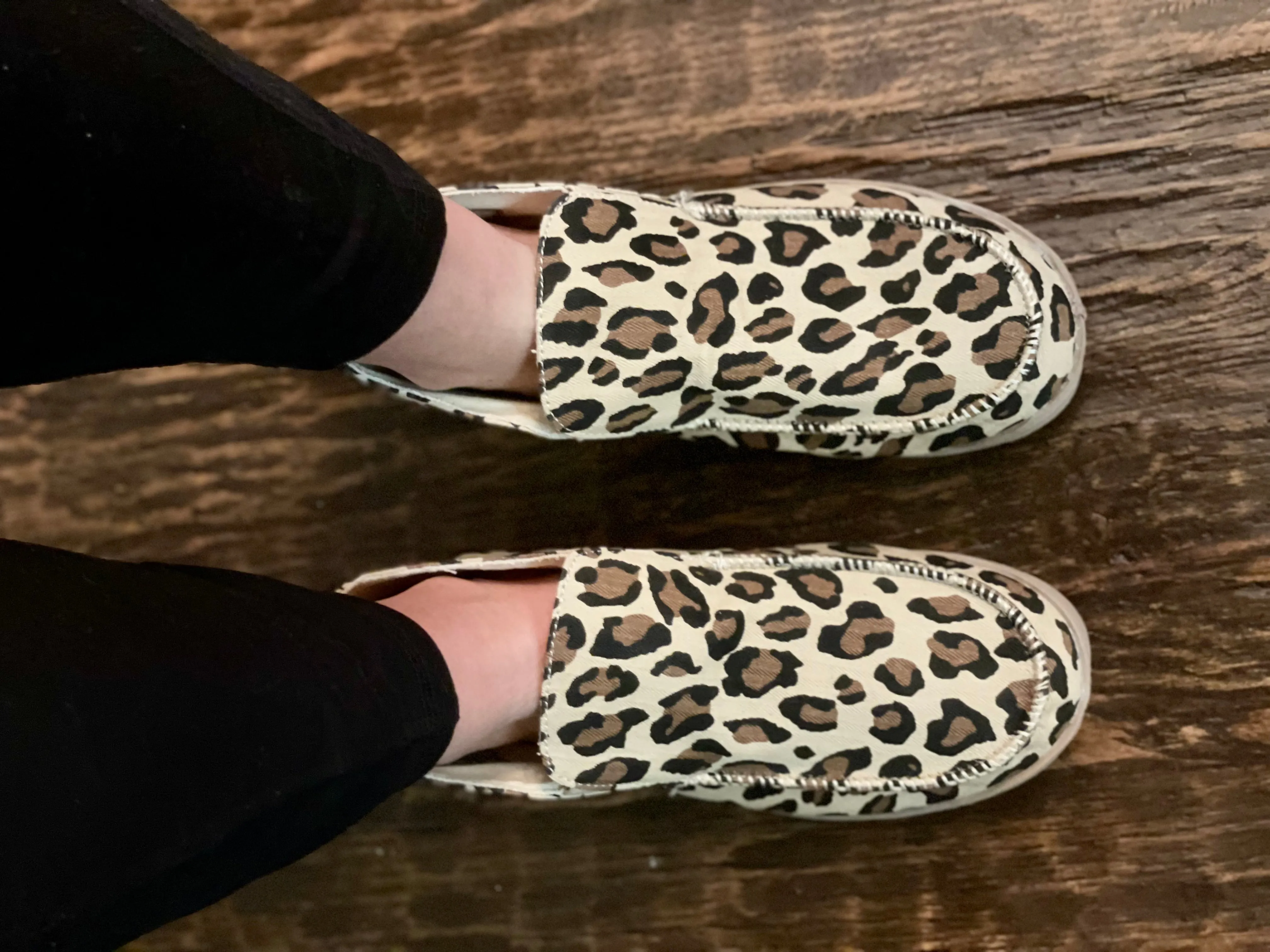 Leopard Slide On Shoes