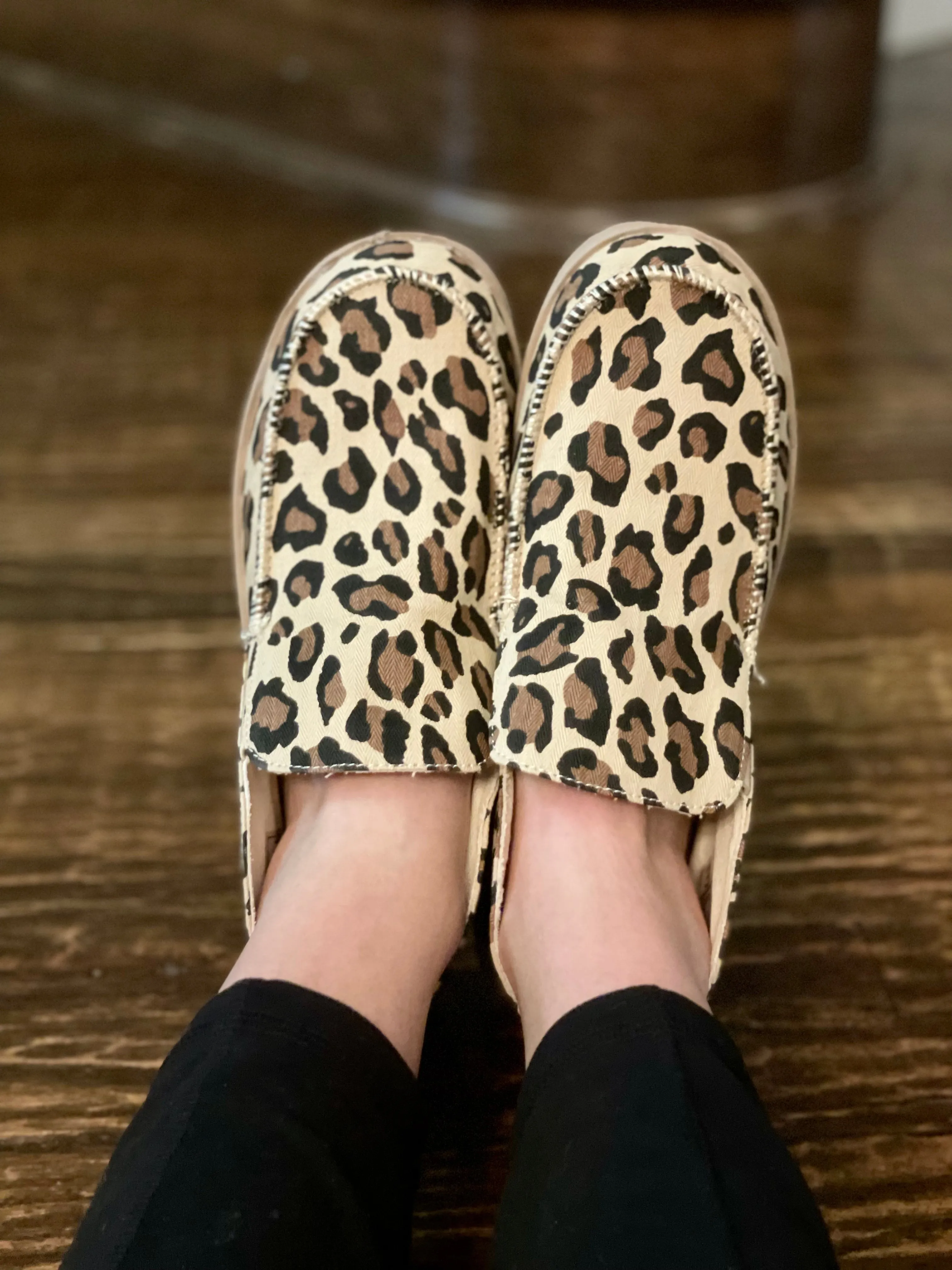 Leopard Slide On Shoes