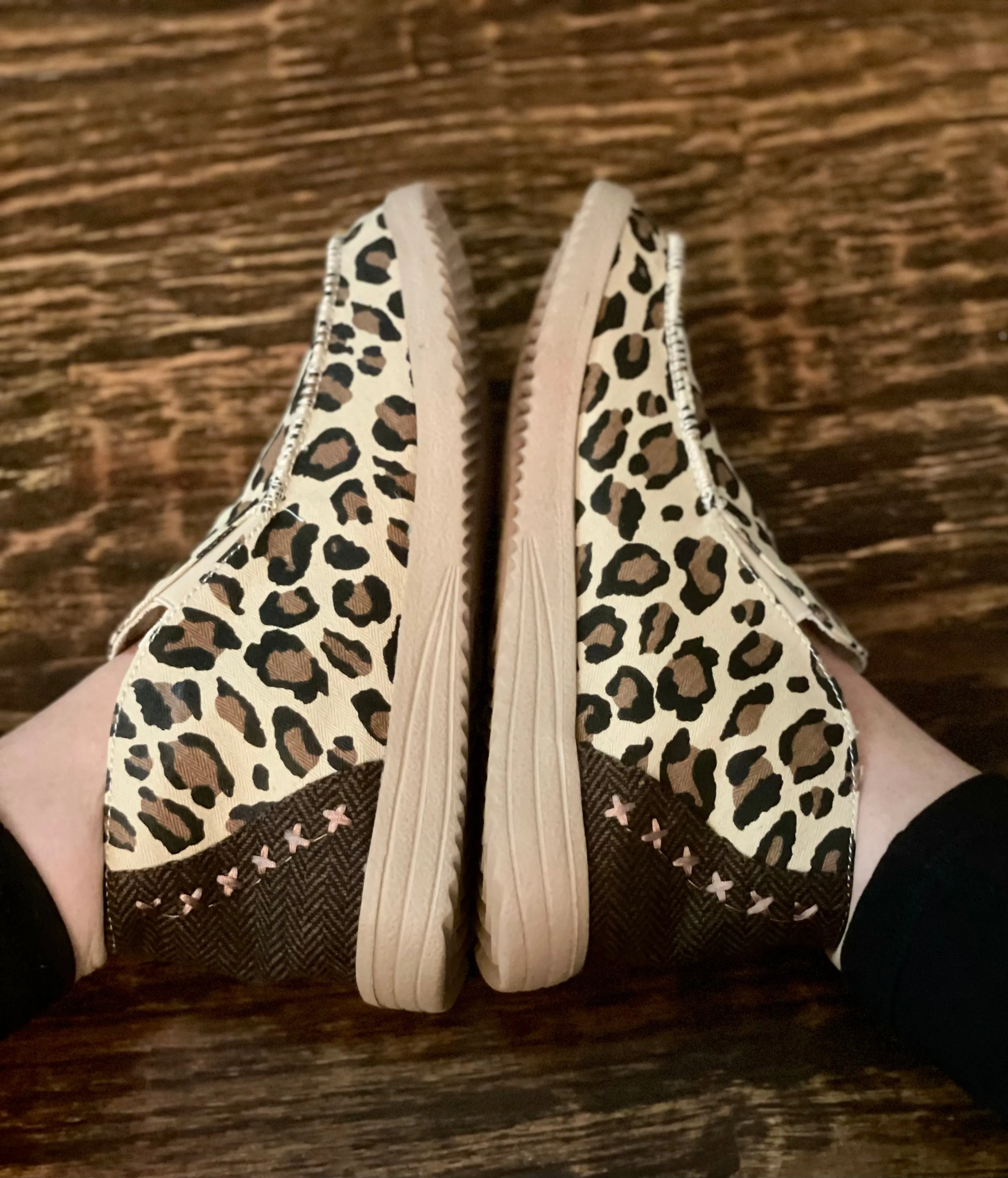 Leopard Slide On Shoes