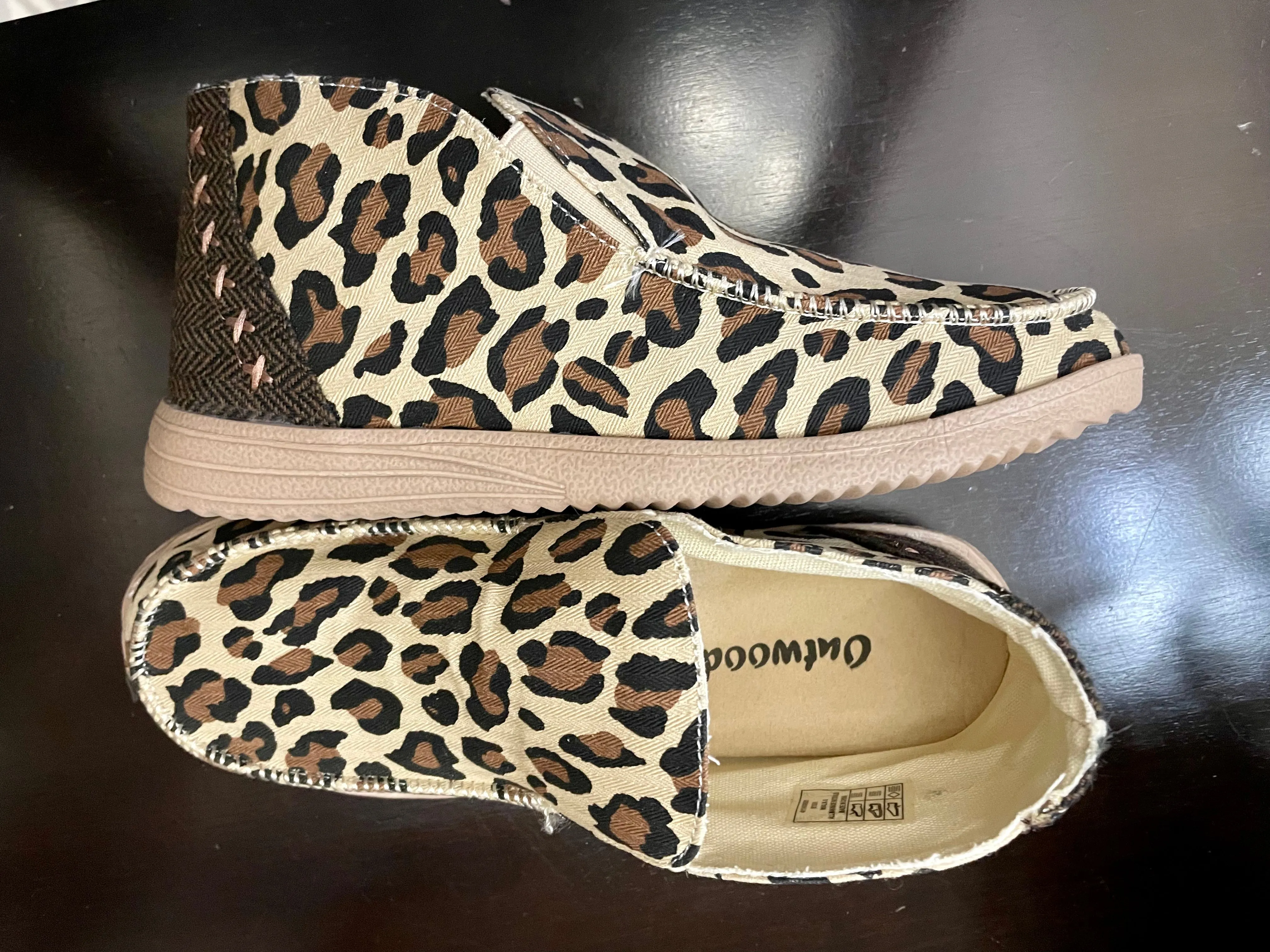 Leopard Slide On Shoes