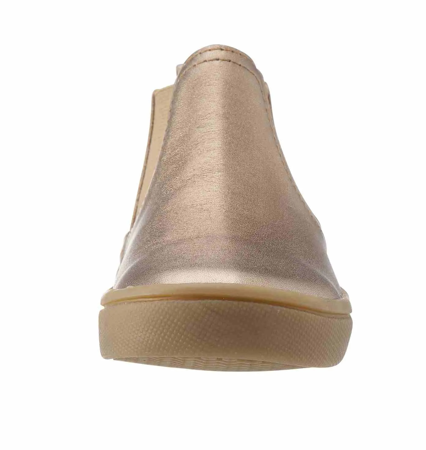 Old Soles Girl's and Boy's Town Local Old Gold Smooth Leather Slip On High Top Ankle Boot Sneaker