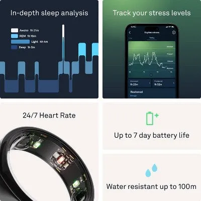 Oura Ring Gen3 Heritage Black US11