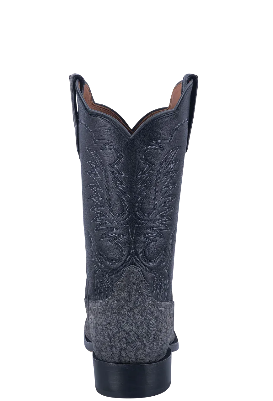 Rios of Mercedes Elephant Milan Cowboy Boots - Granite