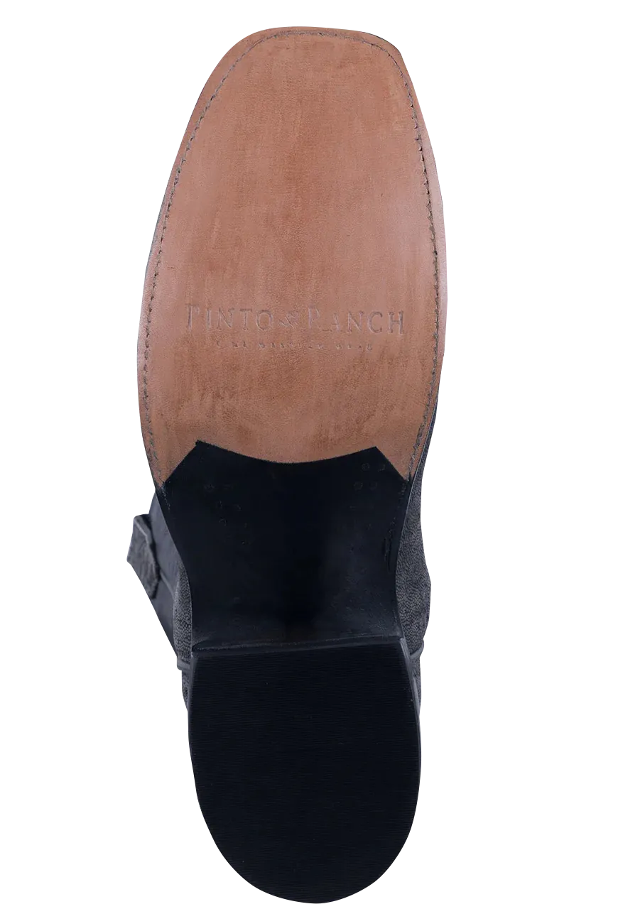 Rios of Mercedes Elephant Milan Cowboy Boots - Granite