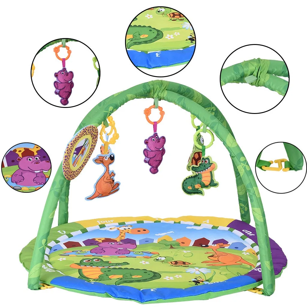 Round Baby Fitness Mat children Fitness Center Crawling Rugs Cartoon Activity Carpet Infant Bed