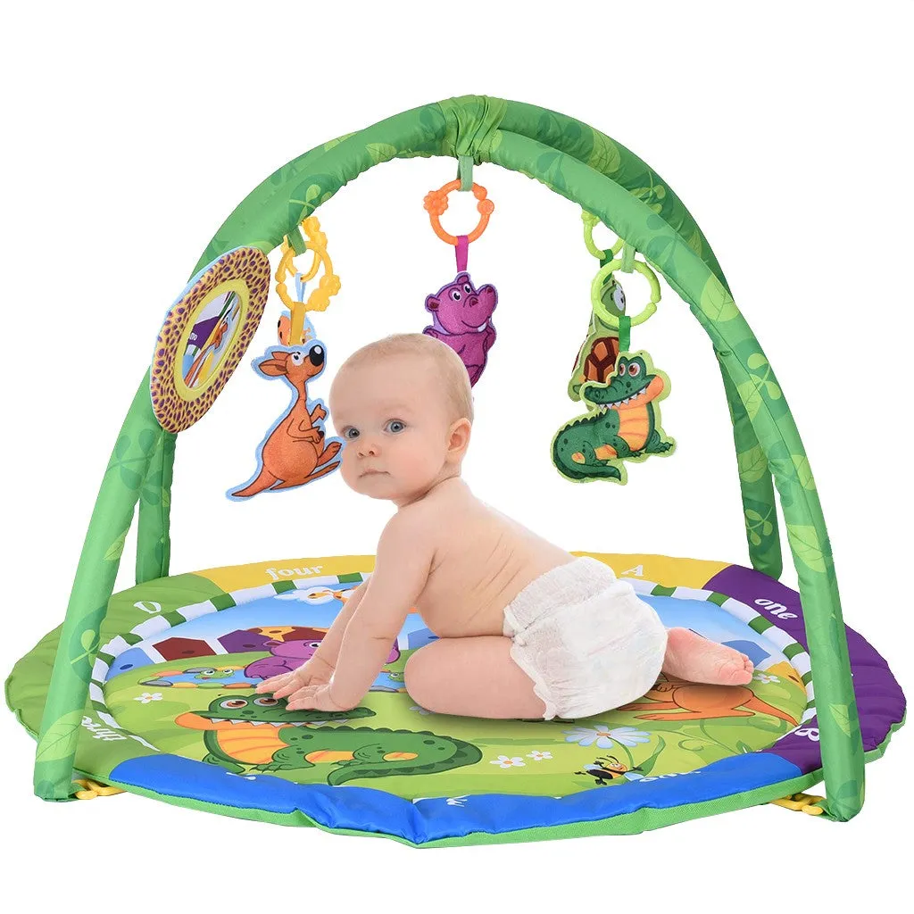 Round Baby Fitness Mat children Fitness Center Crawling Rugs Cartoon Activity Carpet Infant Bed