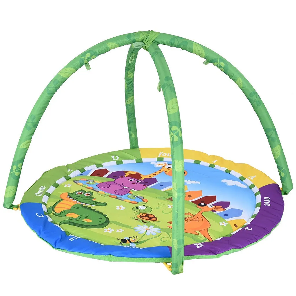 Round Baby Fitness Mat children Fitness Center Crawling Rugs Cartoon Activity Carpet Infant Bed