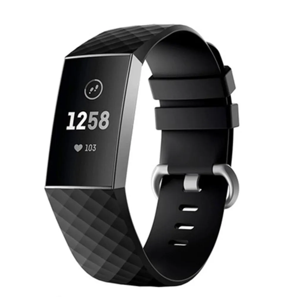 Silicone Sport Replacement Band for Fitbit Charge 3