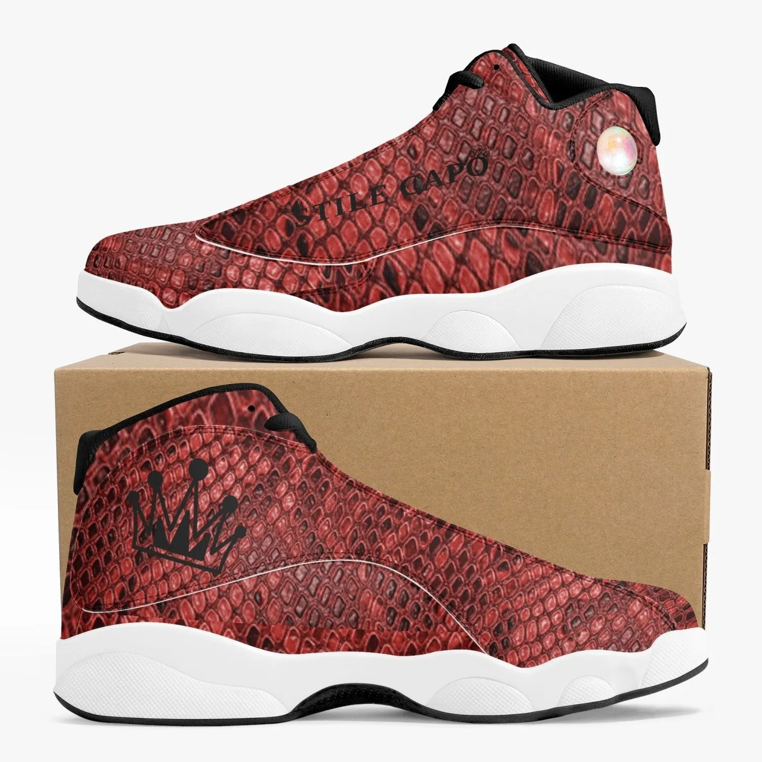 STILE CAPO High-Top Leather Basketball Sneakers