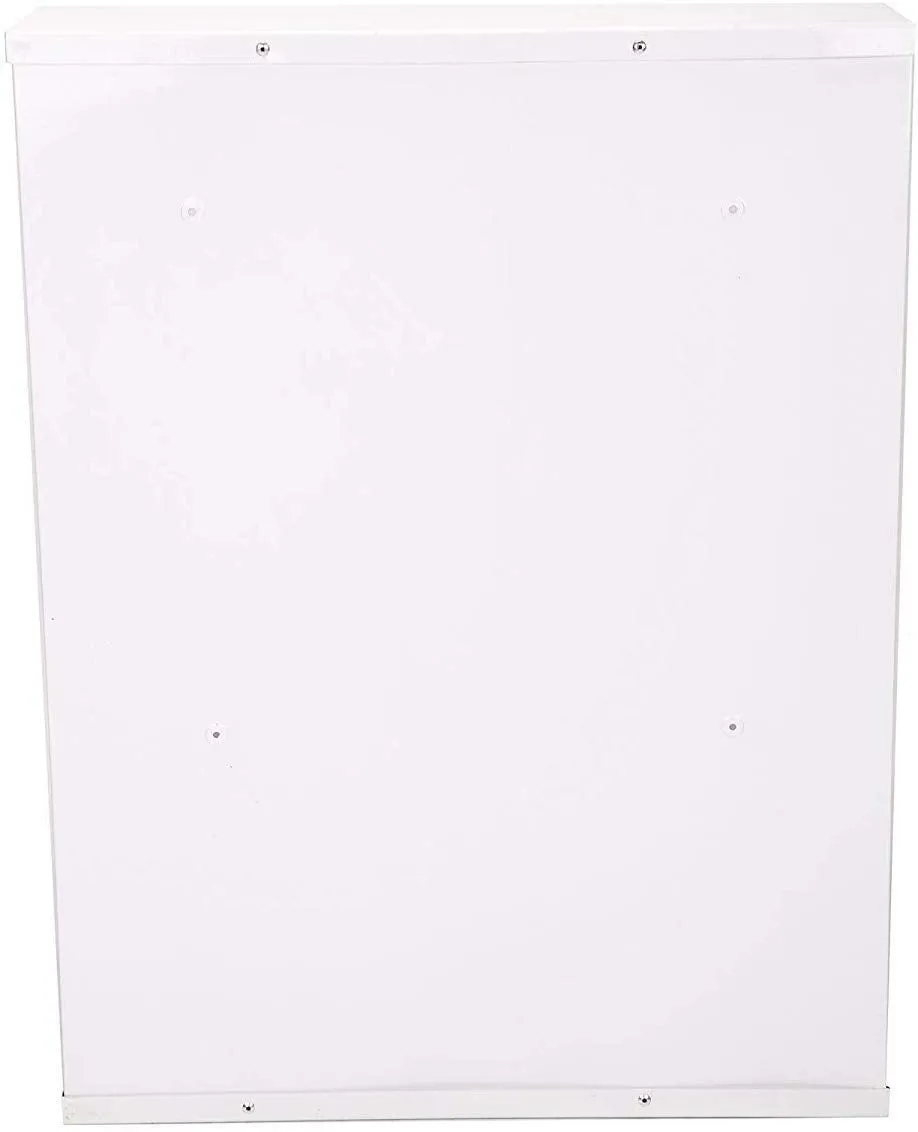 ZOSHOMI Orril Powder Coated 21" 2 Door Steel Shoe Rack - Full White (Make in India)-MADE IN INDIA
